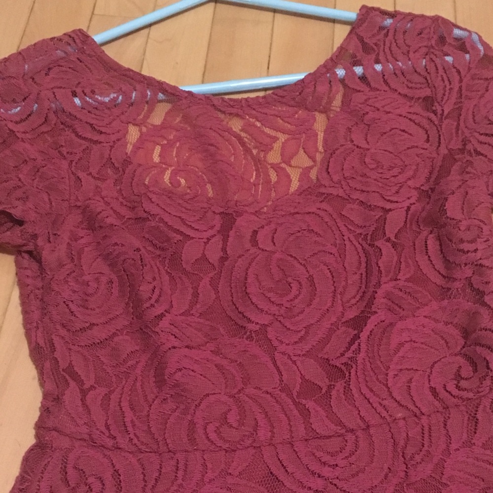 Altar’d State Rose Lace Skater Dress - Picture 3 of 3